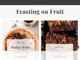 'feastingonfruit.com' screenshot