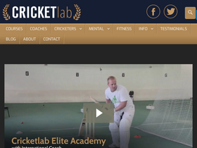 'cricketlab.co' screenshot