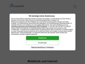 'netzausfall.net' screenshot