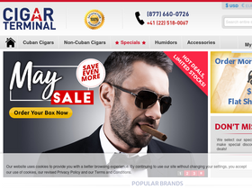 'cigarterminal.com' screenshot