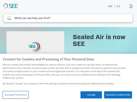 'sealedair.com' screenshot