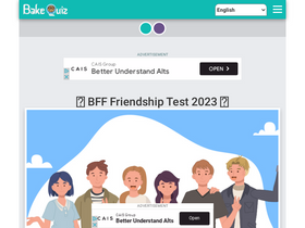 'bakequiz.com' screenshot
