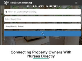 'travelnursehousing.com' screenshot