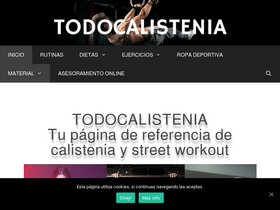 'todocalistenia.com' screenshot