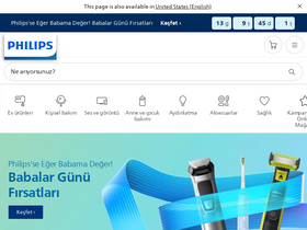 'philips.com.tr' screenshot