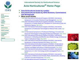 'actahort.org' screenshot