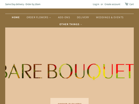 barebouquets.com homepage screenshot
