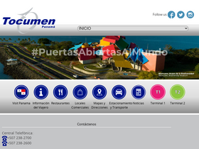 'tocumenpanama.aero' screenshot