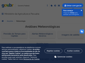 'sisdagro.inmet.gov.br' screenshot
