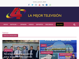 'canal4.com.ni' screenshot