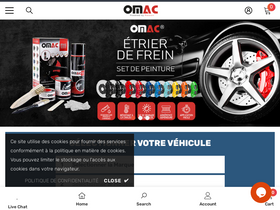 'omacshop.fr' screenshot