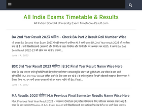 'timetable-result.com' screenshot