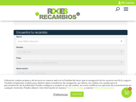 'rodesrecambios.es' screenshot