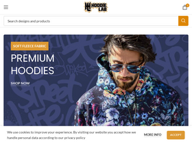 'hoodielab.com' screenshot