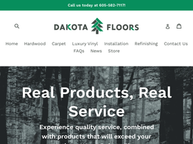dakota-floors.com homepage screenshot