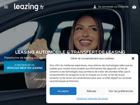 'leazing.fr' screenshot