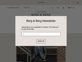 'bergbergstore.com' screenshot