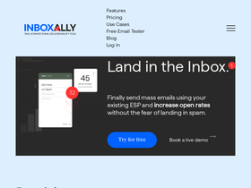 'inboxally.com' screenshot