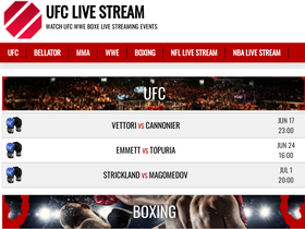 'fight-live.com' screenshot