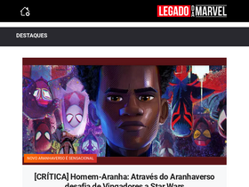 'legadodamarvel.com.br' screenshot