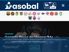 'asobal.es' screenshot