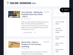 'online-sermons.org' screenshot