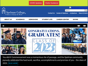 'spelman.edu' screenshot