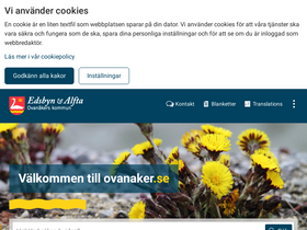 'ovanaker.se' screenshot