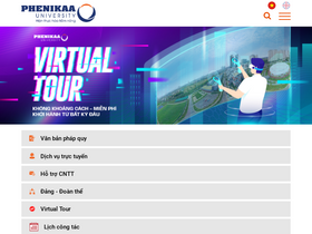 'phenikaa-uni.edu.vn' screenshot