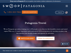'swoop-patagonia.com' screenshot