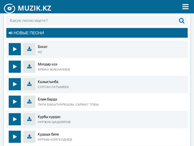 'muzik.kz' screenshot