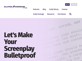 'bulletproofscreenwriting.tv' screenshot