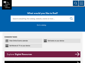 'spl.org' screenshot