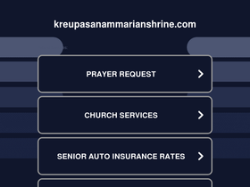 'kreupasanammarianshrine.com' screenshot