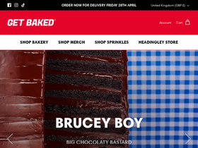 GET BAKED® website screenshot
