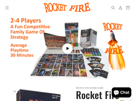 rocketfire-boardgame.com homepage screenshot