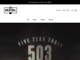 503original homepage screenshot