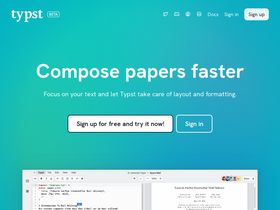 'typst.app' screenshot