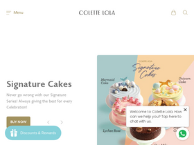 colettelola.com homepage screenshot