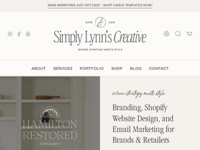 simplylynnscreative.com homepage screenshot