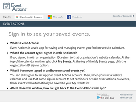 'eventactions.com' screenshot