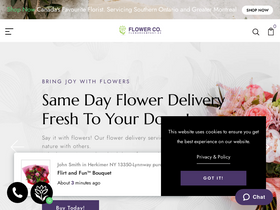 'flowercompany.ca' screenshot