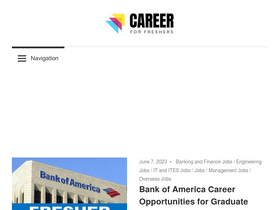 'careerforfreshers.com' screenshot