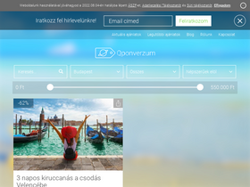 'qponverzum.hu' screenshot