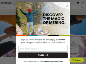 'smartwool.ca' screenshot