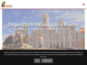 'viaggioamadrid.it' screenshot