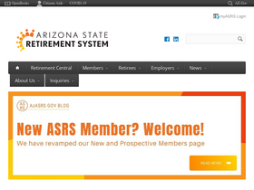 'azasrs.gov' screenshot