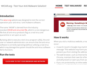 'wicar.org' screenshot