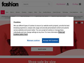 'fashionworld.co.uk' screenshot