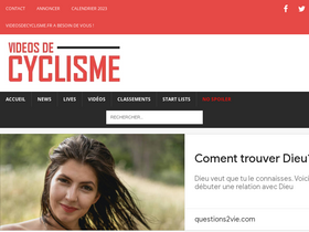 'videosdecyclisme.fr' screenshot